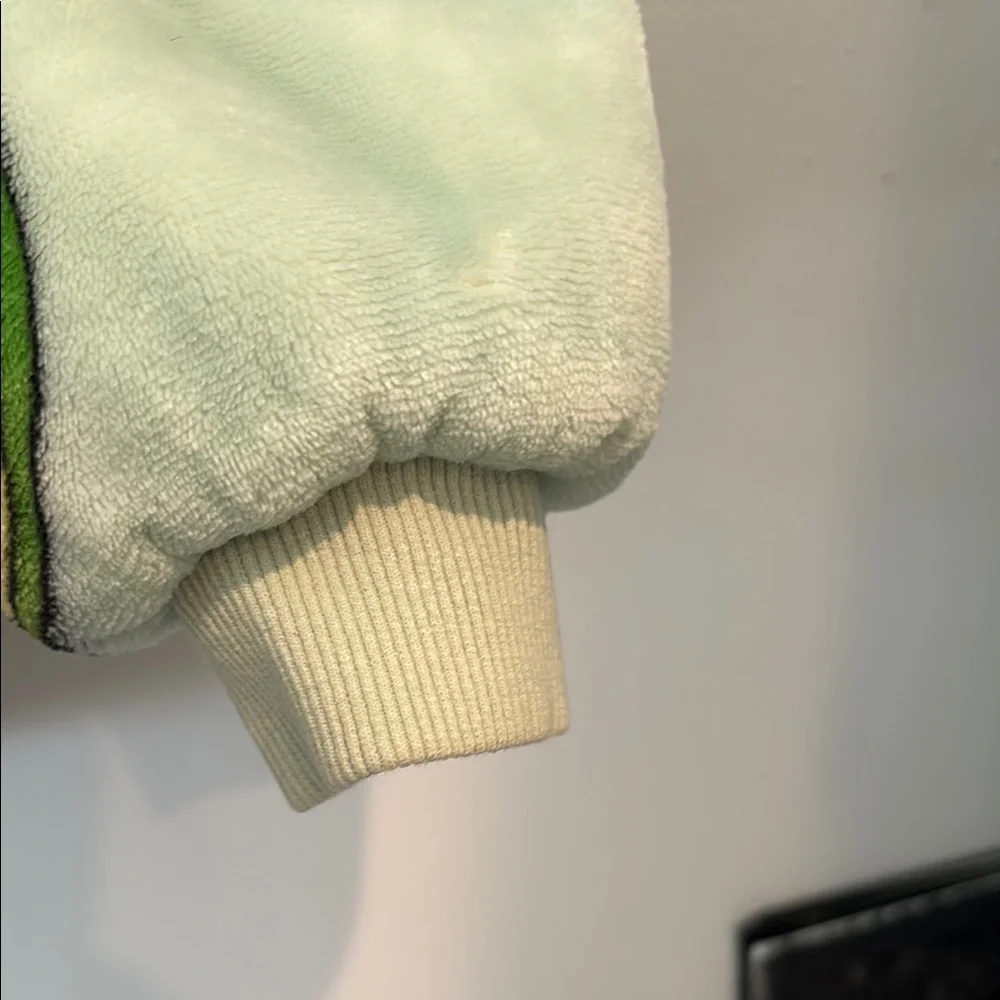Cozy Avocado Kids Plush Hoodie Robe - Mint Green